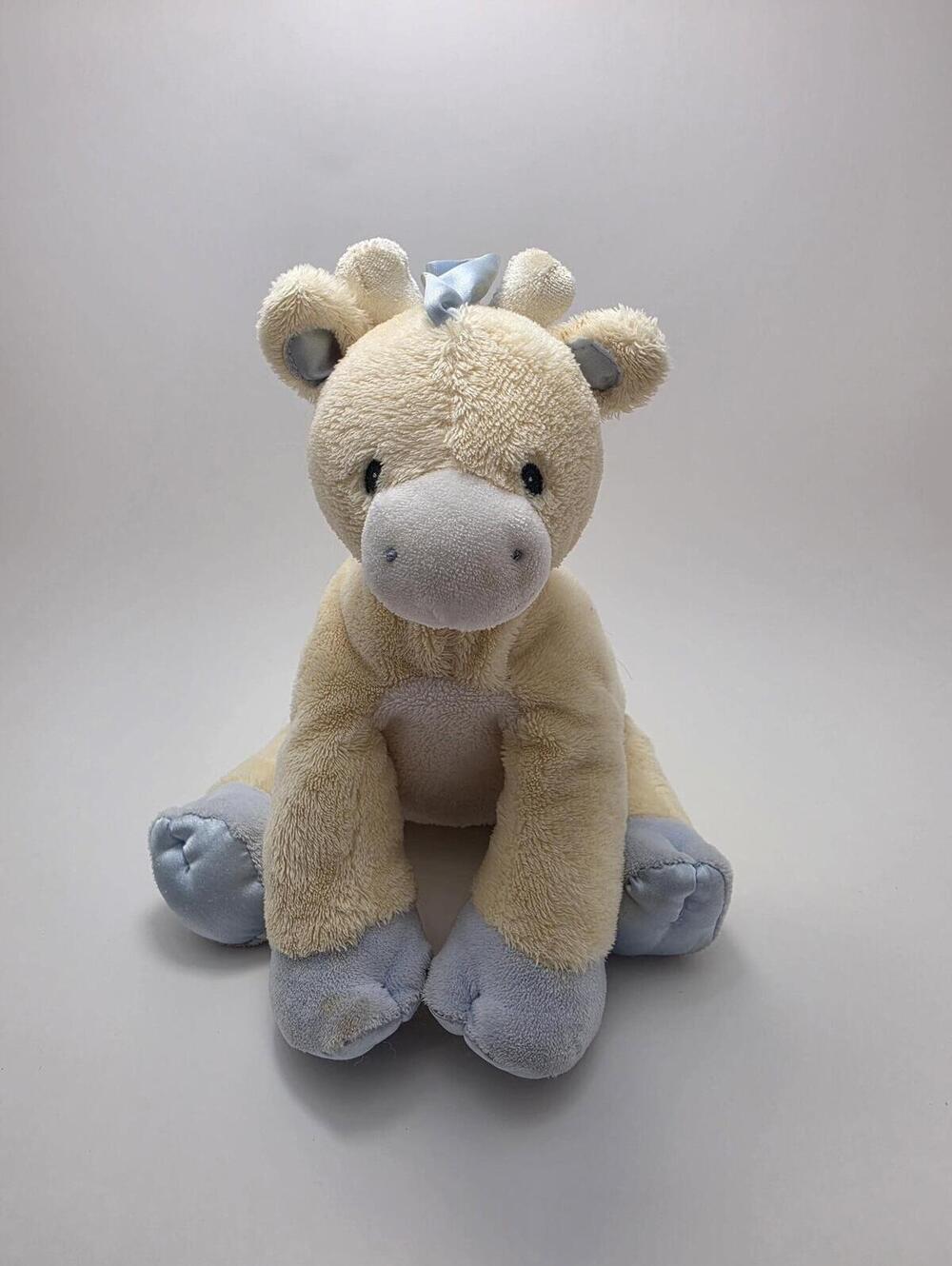 Gund Baby Tender Beginnings Blue Giraffe Satin Plush Stuffed Animal (8 inch)